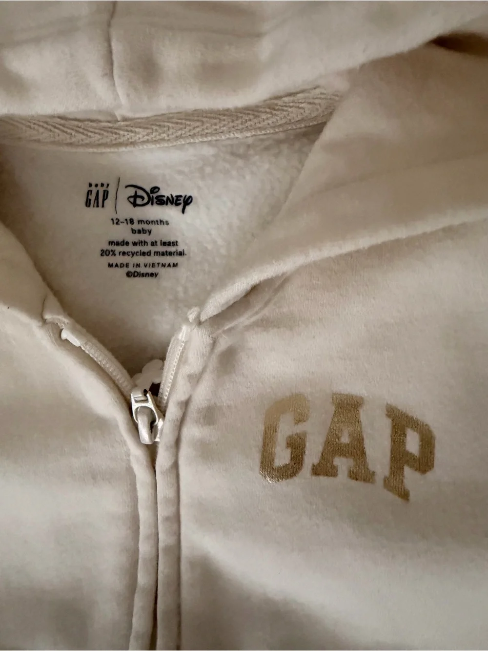 GAP Cream Mickey & Minnie Sweatshirt and Joggers Set